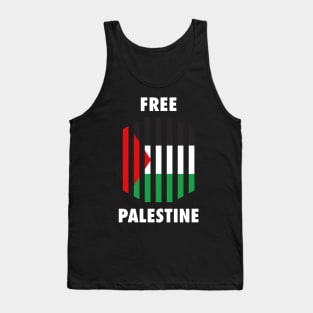 Free Palestine - Palestinian Flag Shows Their Freedom Tank Top